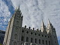 The LDS Temple in Salt Lake City, Utah.