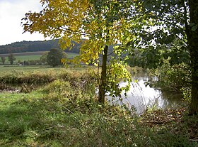 Zusammenfluss von Bayerischer und Böhmischer Schwarzach bei Kritzenast