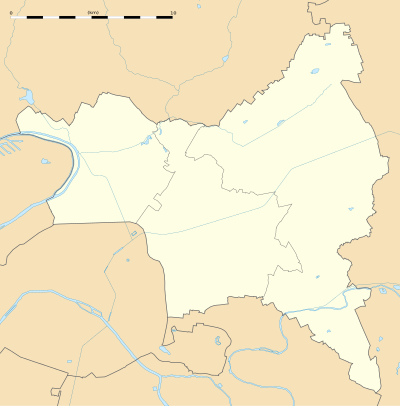 Mapa konturowa Sekwana-Saint-Denis