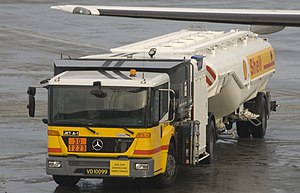 Shell Aviation fuel truck at Trondheim Airport...