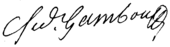 signature de Charles Ferdinand Gambon