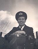 Le lieutenant Stanislas Déry à bord de la corvette HMCS St. Thomas en 1944