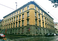 The headquarters of the Finnish Security Intelligence Service or SUPO in Punavuori, Helsinki Supon paamaja Helsingissa 02.jpg