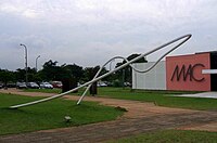 Tomie Ohtake's masterpiece, in front of [MAC-USP].