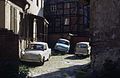 Quite possibly also Quedlinburg, at least the courtyards in commons:Category:Lange Gasse (Quedlinburg) look very similar. (kann das ein Quedlinburger genauer identifizieren?)