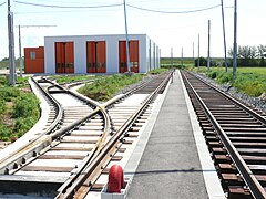Le centre de maintenance de Rhônexpress, alors en construction