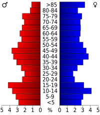 Pyramide des âges.