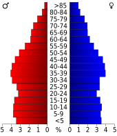 Bevolkingspiramide Lee County