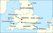 Map of Britain, Ireland, and the Continent