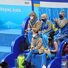 Ukraine national figure skating team at the 2022 Winter Olympics.jpg