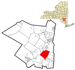 Ulster County New York incorporated and unincorporated areas New Paltz (town) highlighted.svg