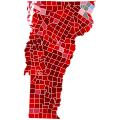 1924 United States presidential election in Vermont by Municipality