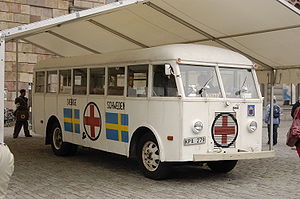 English: One of the original White Buses, kept...