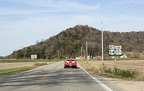 Eastern terminus