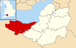 Distretto del West Somerset – Mappa