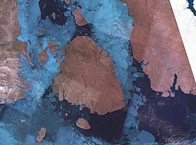 Photo satellite de la NASA de Cornwallis