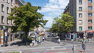 Das südliche Ende bei der Eichenstraße