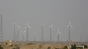 Ausschnitt Windpark Jaisalmer