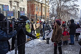 Consulate General of the Russian Federation in Montreal (Canada) Reportazh pered konsul'stvom Rossii v Monreale.jpg