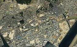 1988年度。国土交通省 国土地理院 地図・空中写真閲覧サービスの空中写真を基に作成