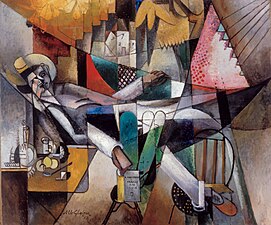 Albert Gleizes, L'Homme au Hamac (Man in a Hammock), 1913