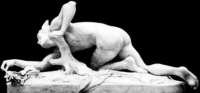 Mercure inventant le caducée (1879), marbre, Paris, musée d'Orsay.