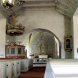 Asby kyrka, interiör