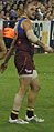 Ashley McGrath in action for Brisbane against Collingwood in Round 4 of the 2009 AFL season.