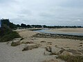 Bénodet : l'entrée de la "mer Blanche" et de l'anse du Groasguen à marée basse vues de la Pointe du Groasguen 1