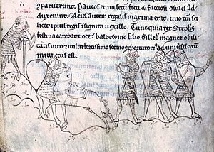 Slaget ved Lincoln i Henry of Huntingdons Historia Anglorum.