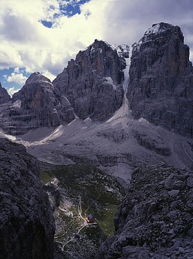 Cima Tosa et refuge Brentei.