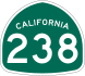 State Route 238 marker