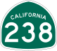 State Route 238 marker