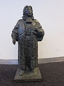 Bronzen beeld van Christiaan Huygens, eerbewijs voor laureaten van de jaarlijkse Christiaan Huygens wetenschapsprijs (1998)