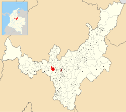 Location of the municipality and town of Sáchica in the Boyacá Department of Colombia