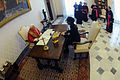 Papa Benedetto XVI concede un'udienza alla Presidente della Repubblica Argentina il 28 novembre 2009 nella sua biblioteca privata.