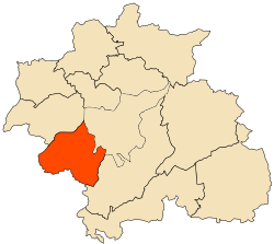 Localização da cidade dentro da província de Constantina