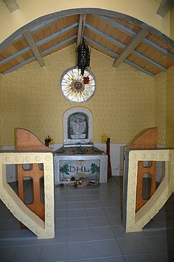 D H Lawrence Ranch-Lawrence Memorial-interior.JPG