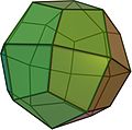 凧形二十四面体 （各面と各辺の中心を、四角形に分かれるように持ち上げる）