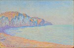 "Falaise de Pourville, le matin" (1897) de Claude Monet (W 1442) - Musée des Beaux-Arts de Montréal (W1442)