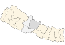 Зоната на картата на Непал