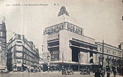 Paris, Gaumont-Palace avec sa nouvelle façade créée en 1931