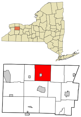 Location in Genesee County and the state of New York