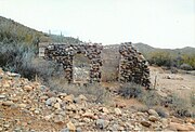 The ruins of the 1878 Burfind Hotel in Gillett.