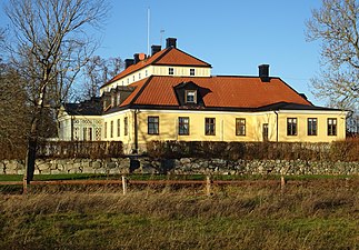 Huvudbyggnad, fasad mot söder.