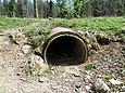 Betonröhre als operative Grenzschleuse an der früheren innerdeutschen Grenze