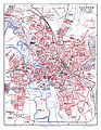 Plan von Hannover 1895 (s. C4) vor dem Durchbruch Limburgstraße/Georgstraße Meyers Konversations-Lexikon, 5. Aufl. Bd. 8----------Drachentöterhaus