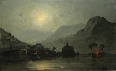 Lake Geneva in the Moonlight