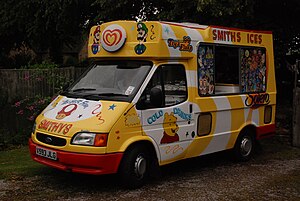 A 1999 Ford Transit Ice Cream Van at Heath Vil...