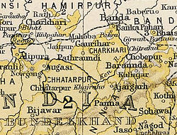 Location of Charkhari State